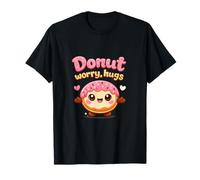 Donut Worry hugs Kawaii Chibi Donut Graphic T-Shirt