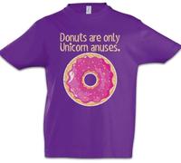 Donuts are Only Unicorn Anuses Kids Boys Children T-Shirt(Small)