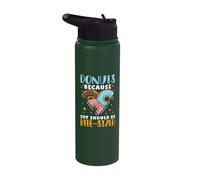Donuts Because Joy Should be - Donuts Stainless Steel Insulated Water Bottle