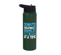 Donuts Creating Smiles - Donuts Stainless Steel Insulated Water Bottle