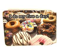 Donuts Credit Card Bus Pass Wallet Slimline Travel Rail Ticket Holder Cover for Oyster Business Zip ID Card - Bifold - Party Bag Gift School Leaver Uni (4X Wallets)
