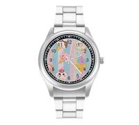 Donuts Ice-Cream Quartz Watch Alloy Watch Dress Decorative for Business Men Women with Design Pattern Print