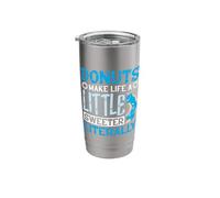 Donuts Make Life a Little Sweeter Literally - Donuts Stainless Steel Insulated Tumbler