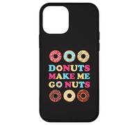 Donuts Make Me Go Nuts Funny Donut Lover Jelly Doughnut Love Case for iPhone 12 mini