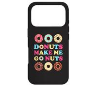 Donuts Make Me Go Nuts Funny Donut Lover Jelly Doughnut Love Case for iPhone 17 Pro