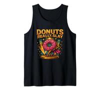 Donuts Really Slay Funny Meme Design Tank Top