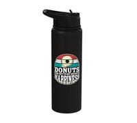 Donuts The Key to My Heart's Happiness - Donuts Stainless Steel Insulated Water Bottle