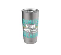 Donuts Where Happiness is Always - Donuts Stainless Steel Insulated Tumbler