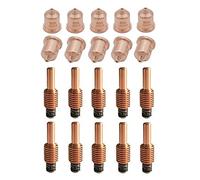Donwind 10pcs 220816 nozzles & 10pcs 220842 electrodes plasma consumables Fit 85/105 cutting torch