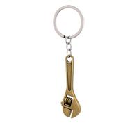 DONWOIE Adjustable Wrench Keyring - Mechanic Tool Keychain Bag Charms for Women with Realistic Copper-colored Design, Cool Key Rings Gifts for Plumbers & Engineers