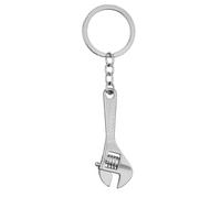 DONWOIE Adjustable Wrench Keyring - Mechanic Tool Keychain Bag Charms for Women with Realistic Silver Design, Cool Key Rings Gifts for Plumbers & Engineers