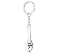 DONWOIE Adjustable Wrench Keyring - Mechanic Tool Keychain Bag Charms for Women with Realistic Silver Design, Cool Key Rings Gifts for Plumbers & Engineers
