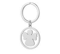DONWOIE Angel Keyring -Lucky Keychain Bag Charms for Women with Hollow Circular Design, Cute Key Rings Gifts for Loved Ones,Girls Friends
