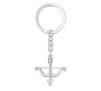 DONWOIE Archery Keyring -Sport Keychain Bag Charms for Archery Lovers with Detailed Arrowhead & Fletching, Cool Key Rings Gifts for Target Shooters & Sports Fans