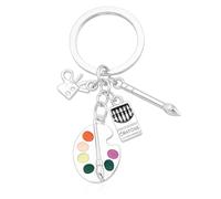DONWOIE Art Keyring, Artist Paint Palette Keychain Bag Charms for Women