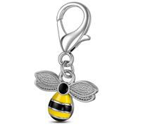 DONWOIE Bee Keyring - Insect Keychain for Bag Charms with Sparkling Winged Bee Design, Cute Keyrings Gift for Women Men Nature Lovers