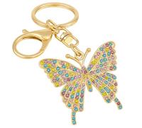 DONWOIE Butterfly Keyring -Butterfly Keychain Bag Charms for Women with Sparkling Colorful Wings, Cute Key Rings Gifts for Her & Nature Lovers