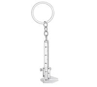 DONWOIE Caliper Keyring - Tool Keychain Bag Charms for Women with Realistic Scale & Measuring Jaws, Cool Key Rings Gifts for Engineers, Designers & Tech Lovers