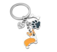 DONWOIE Corgi Keyring, Dog Keychain Bag Charms for Women
