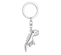 DONWOIE Dinosaur Keyring - Dino Keychain Bag Charms for Women with Star Eyes and Sci-Fi Details, Cute Key Rings Gifts for Cyberpunk & Toy Lovers