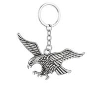 DONWOIE Eagle Keyring - Eagle Keychain Bag Charms for Women with Spread Wings and Feather Detail, Cool Key Rings Gifts for Freedom Lovers