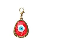 DONWOIE Evil Eye Keyring-Evil Eye Keychain Bag Charms with Introduction Card - Red and Blue Protective Amulet Charm for Good Luck, Protection, and Positive Energy