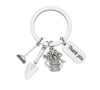 DONWOIE Gardening Keyring, Gardener Keychain Bag Charms for Women