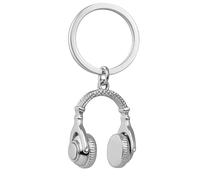 DONWOIE Headphone Keyring, Musical Keychain Bag Charms for Women | Cool Key Rings Gifts with Intricate Headband Detail for Music Lovers & DJs Friends Students Colleagues