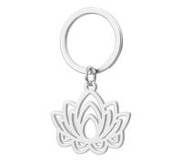 DONWOIE Lotus Keyring, Flower Keychain Bag Charms for Women