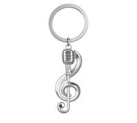 DONWOIE Microphone Keyring, Music Keychain Bag Charms for Women