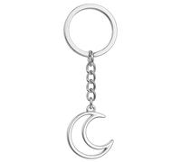 DONWOIE Moon Keyring - Moon Keychain Bag Charms for Star Lovers with Minimalist Celestial Design, Cool Key Rings Gifts for Astrophiles & Minimalists