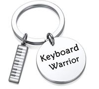 DONWOIE Piano Keyring - Musical Keychain Bag Charms for Women with Black and White Keys Design, Novelty Music Key Rings Gifts for Pianists and Meme Lovers