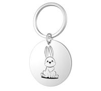 DONWOIE Rabbit Keyring, Bunny Keychain Bag Charms for Women
