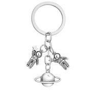 DONWOIE Space Keyring, Astronaut Keychain Bag Charms for Women