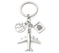 DONWOIE Travel Keyring, Adventure Keychain Bag Charms for Women
