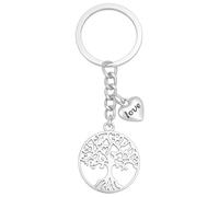 DONWOIE Tree of Life Keyring, Love Keychain Bag Charms for Women