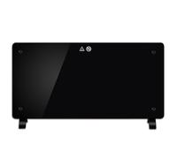 DONYER POWER 2000W Convector Heater, Ultra-thin Wall-mounted or Freestanding, Black Glass Panel