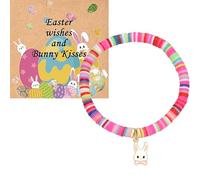 DONYUDE Beaded Bracelets for Teen Girl with Bunny Bunny Charm Bracelets for Daughter Granddaughter Niece Christian Catholic Religious Gifts for Women Easters Decorations Jewelry for Toddle, 5 UK