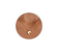 DONYUDE Mother's Day Dog Mom Gift Dog Lover Memorial Gift for Dog Lovers Initial Necklace with Paw Elegant 14k Gold Plated Heart Necklace Birthday Gift for Pet Lover, no size, Stainless Steel, No