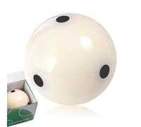 DONZWIYES Pro-Cup Pool Cue Ball 2 1/4" 6 Black Dots AAA-Grade Regulation Size Pool Billiard Training Cue Ball(1 Pack)