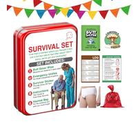Doo Doo Disaster Defense, Funny Fart Survival Prank Relaxing Gag, Include Butt Wipes Underwear, For Husbands, Men, Family Friends, Teens, Adults, Birthday Christmas