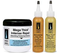 Doo Gro Mega Thick Intense Repair 16oz, with Stimulating Growth Oil 4.5 fl.oz & Mega Thick Growth Oil 4.5 fl.oz