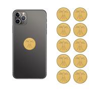 DOOCECIY 10 Pcs 24k Protection Stickers for Phones, Blocker Quantum Shield