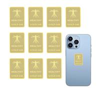 DOOCECIY 10 PCS Emf Blocker for Phone, 24K Gold Emf Protection Stickers Anti Radiation