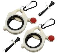 DOOCECIY 2 PCS Cable Tie Holder, Zip Tie Organiser Holder with 24 Zip Ties