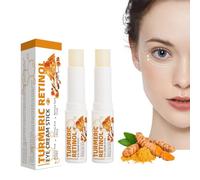 DOOCECIY 2 PCS Retinol Eye Balm Stick, Lumibalm Turmeric Cream for Anti-Ageing Reducing Fine Lines