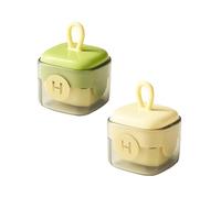 DOOCECIY 2 Pcs Reusable Lint Roller, Portable Washable Mini Square Travel Lint Rollers for Dust Clothes Pet Hair