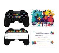 DOOCECIY 22 PCS Party Invitations Kids, Birthday Invitations for Boys, 2 Styles