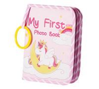 DOOCECIY Baby Photo Album Soft Cloth, My First Photo Album for Baby Newborns Toddlers