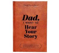 DOOCECIY Dad, I Want to Hear Your Story Heirloom Edition, Portable Dads Story Journal, Leather Wrapped Hardback